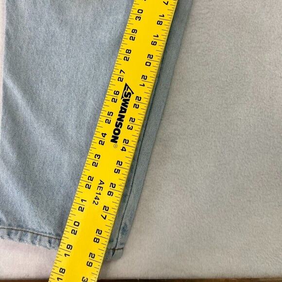 BILL BLASS Mom Jeans Womens 10 Light Wash High Rise 100% Cotton Retro 80s Vtg - Picture 3 of 13